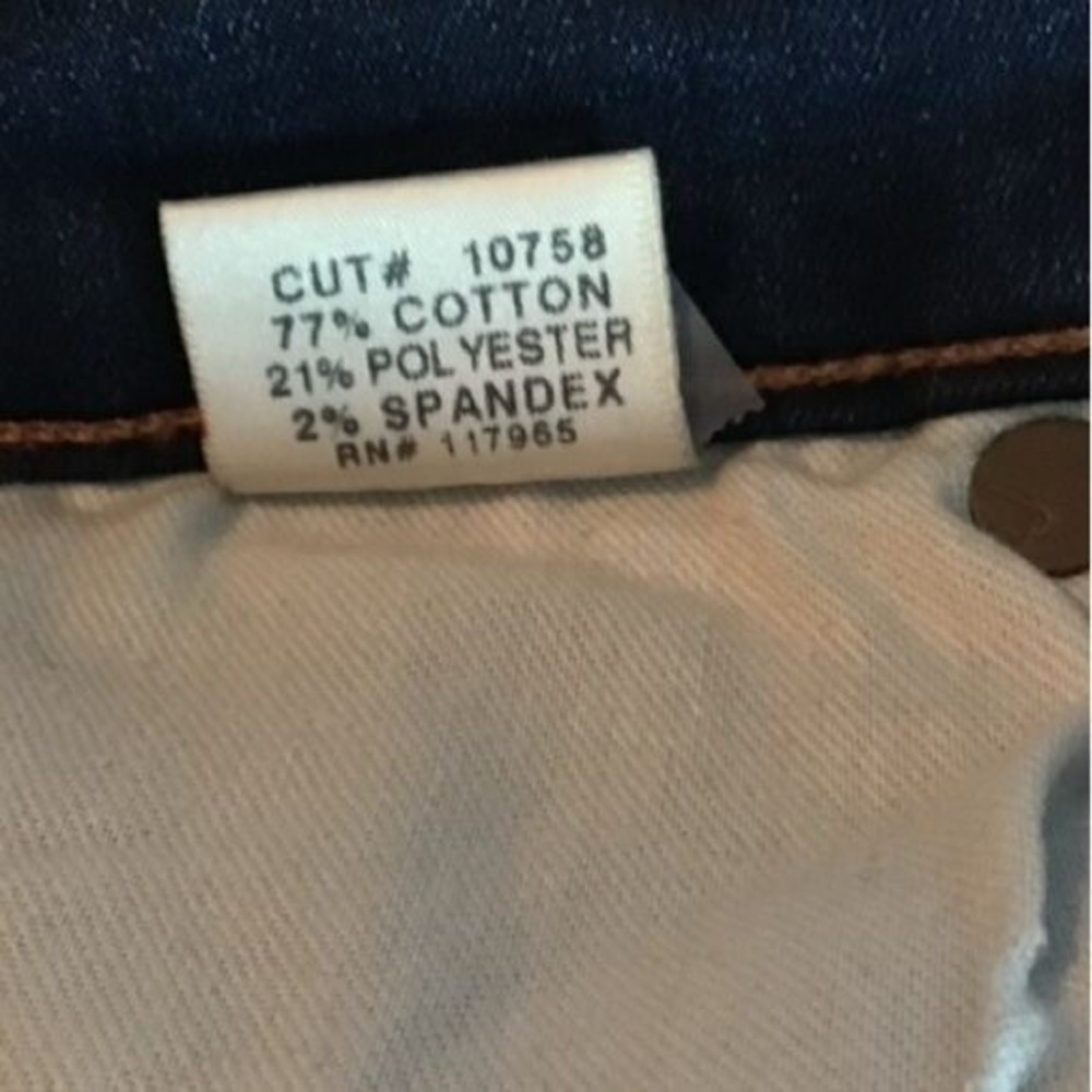 J Brand Women Skinny Leg Jeans Size 24 Low Rise Dark Wash Blue Denim Festival - Picture 9 of 10